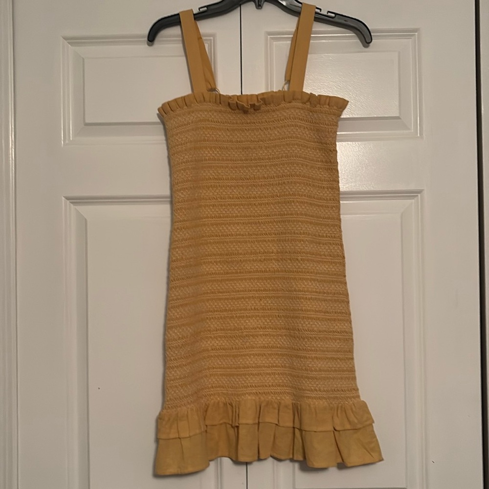 NWT American Eagle Yellow Sleeveless Adjustable Dress S